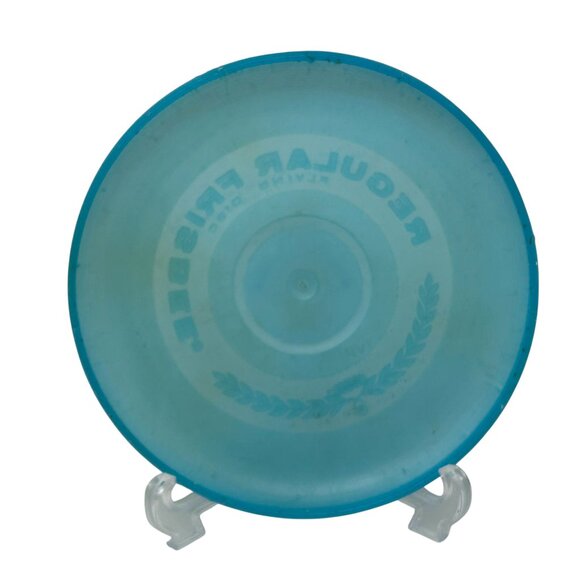 Vintage Wham-O Regular Frisbee Flying Disc 9" Aqua Blue Plastic Toy 1970s - Picture 3 of 14